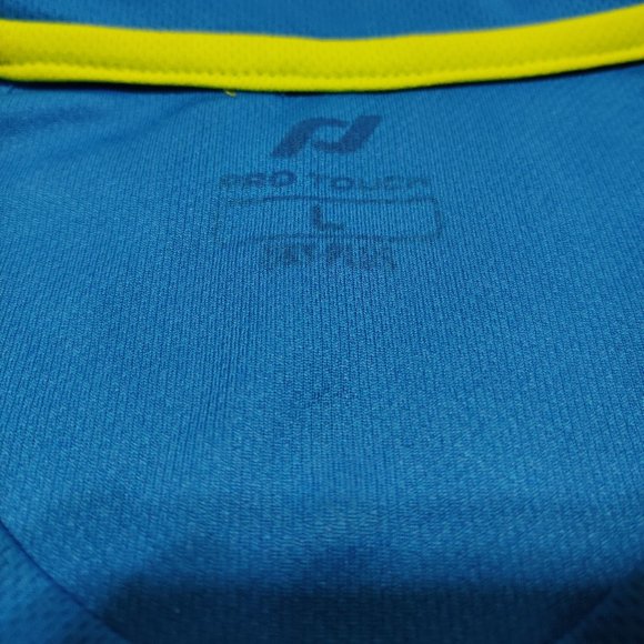 "RUN FAST" Pro Touch Dry-Plus T-Shirt Blue, Large - Picture 5 of 13